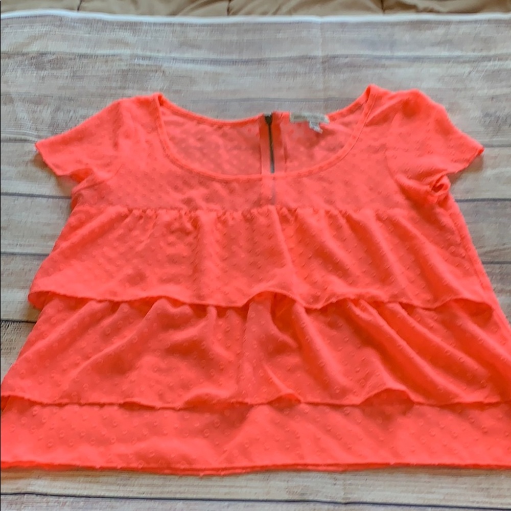 American Eagle neon pink blouse, XS.